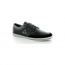 Le Coq Sportif Basket Denfert Noir/Gris Noire - Chaussures Baskets Basses Réduction Prix